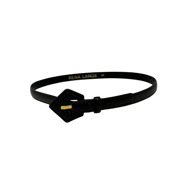 Rena Lange vintage brown leather belt size 40 - S - Picture 9 of 12